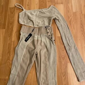 Stylish Beige Women's Jumpsuit
